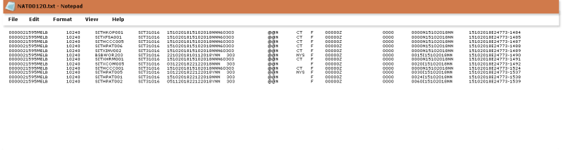 NAT in .txt format - AVETMISS 101